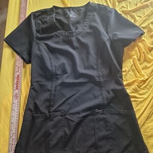 Women's grey Short-Sleeve Scrub Top